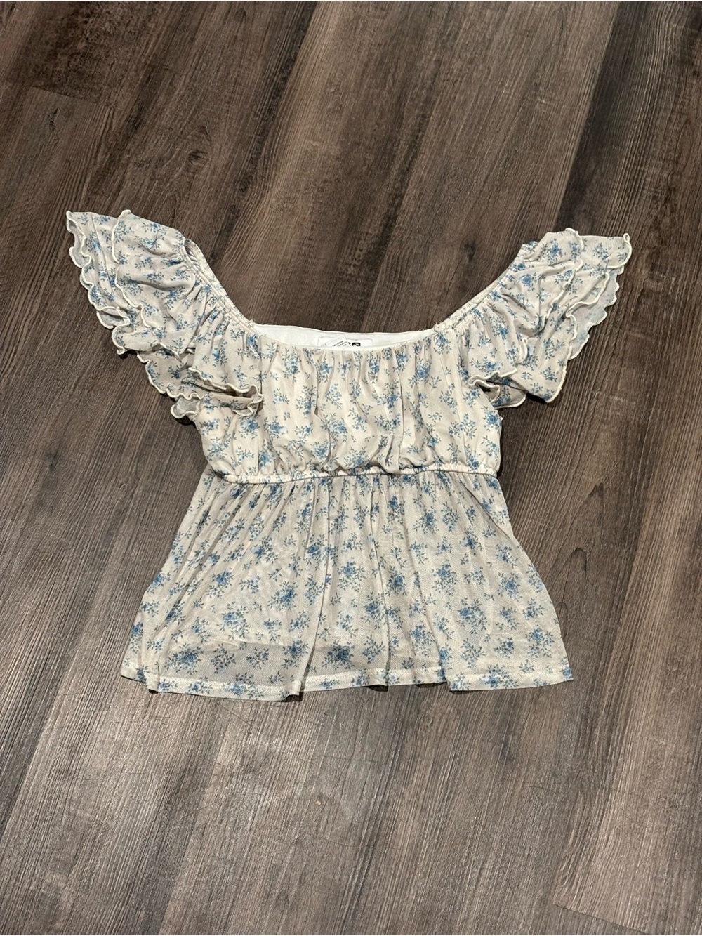 RSQ Peplum Blouse with Floral Print
